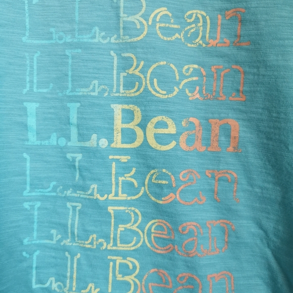 (3/$12) - L.L.Bean Kids Long Sleeve Shirt. XL 18. Aqua Blue - Picture 3 of 3